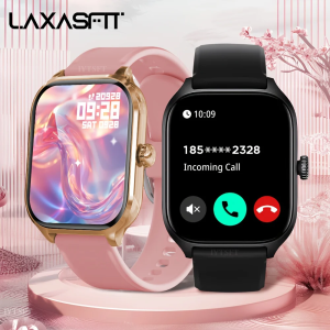 LAXASFIT 2026 New Womens Smart Watch 2.01 Full Touchscreen Bluetooth Call Heart Rate Monitor Sports Mens Smartwatch