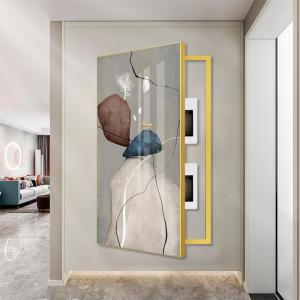 Flip Cover Electricity Meter Box Decoration Modern Simple Vertical Wall Art