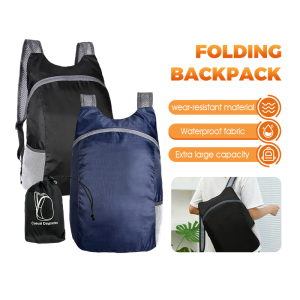 Outdoor Foldable Sport Backpack With Storage Bag Waterproof & Large-Capacity Cycling Hiking Mountaineering Backpack Lightweight Travel Backpack Beg Galas Perjalanan 户外运动背包