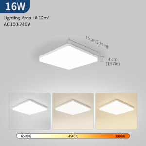 MARPOU Ultra Thin 4CM LED Ceiling Lamp 16W 45W No Flicker Eye Protection Simple Square Panel Light For Home Bedroom Living Room