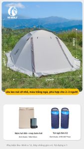 Hewolf | Lều Chống Nước Dùng Trong Mọi Điều Kiện Thời Tiết Gấp Đơn Nhẹ