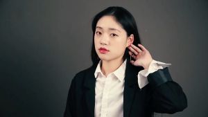 Anting Telinga Gantung dengan Angka Romawi Gaya Korea Berlapis Emas Mawar yang Klasik dan Modis / Aksesoris Anting Rumbai Wanita