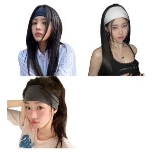 Minji Jinjichi Same Style Knitting Hair Band Easiest for Match Fitness Hair Band Simple Hair Ring Sports Elastic Headband Female
