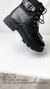 Size 35-40 Womens Fashion Martin Boots British Style Belt Buckle Short Boots Thick Soled Shoes