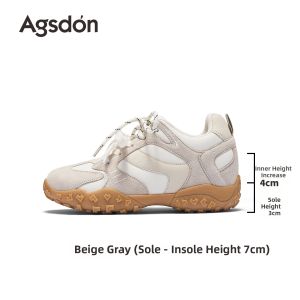 Agsdon | Insoles Height-Increasing Thick Sole Training Shoes