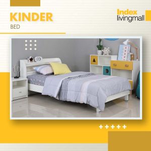INDEX LIVING MALL เตียง รุ่นคินเดอร์ ขนาด 3.5 ฟุต - สีขาว เตียง Kinder เตียงKinder Kinder Bed - Lazada