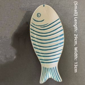 Vintage Old-fashioned Sea Fish Design Wall Decorative Plate