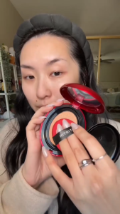 TIRTIR Mask Fit Red Cushion Foundation 18g Full Coverage Weightless Skin fit Satin Glow Finish Korean Makeup Buildable Ivory Sand