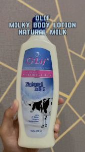 OLIF Whitening Milky Body Lotion (Natural Milk) - 600ML | Handbody Pencerah Kulit