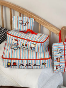 Hellokitty Large Capacity Travel Storage Bag Handheld Clothes Organizer for Suitcase Easy to Carry Foldable Storage Solution