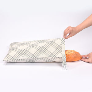 LMETJMA Reusable Beeswax Bread Bags Linen Cotton Sourdough Bread Storage Bags Airtight Freshness Keeper for Homemade Bread