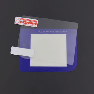 High Durability Plastic Display Mirror Lens + Screen Protector Film Compatible with GB Handheld Console Screen Replaceme
