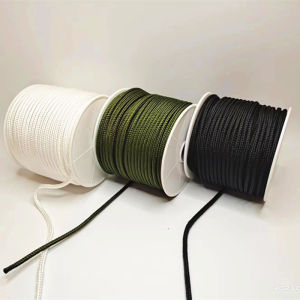 Wear-Resistant Black Nylon Rope 2 3 4 Millimeter Thin Weaved Binding PE Tug Home Sewing DIY Materials Tools And Finished Products