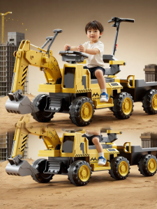 BASEBO | Large Ride-on Electric RC Excavator with Seating