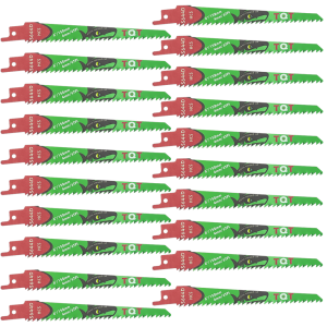 5-10-20-Piece S644D Recip Saw Blades Set for Wood 150mm 6Tpi Demolition Blades for Fast Cutting in Lumber Pruning & Pvc Pipes