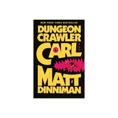 Dungeon Crawler Carl Series paperback Matt Dininman books with 7 key attributes: fantasy adventure dungeon chaos cook masquerade bride. Fit for reading. Scene: bookshelf display.