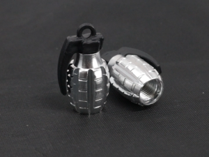 1Pair Grenade Shaped Motorcycle / Bicycle /Cars (universal) Wheel Tire Air Valve Caps Cover