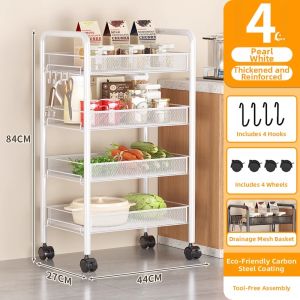 Multifunctional Large Capacity Kitchen Organizer Cart