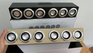 store แบตเตอรี่ในตัวลำโพงบลูทูธแบบพกพาซาวด์บาร์ลำโพงคอมพิวเตอร์ สามารถเชื่อมต่อกับทีวี / คอมพิวเตอร์ (รองรับบลูทูธ ยูเอสบี การ์ด TF)