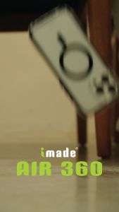 imade Air 360 Magsafe Case with Air Bumper for iPhone 16 series (Clear/Black) | Transparent Back Case | Military Protection | Air Bumper Shock Proof | Black Bumper | iPhone 16 Pro | 16 Pro Max | Drop Proof