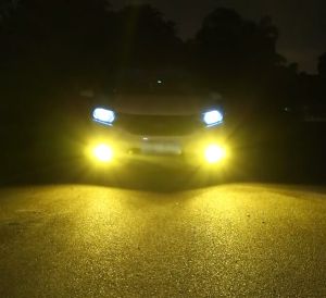 【2Pcs】 24Led Lampu Kabut Led Mobil Warna Ganda H9 Bohlam Led H8 H11 H16(JP) Lampu Kabut Mobil Super Terang