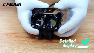 NEW Mini Driving Light For Motorcycle Fog Light 60W Dual Color RED Auxiliary Lights LB2 Laser Gun MDL