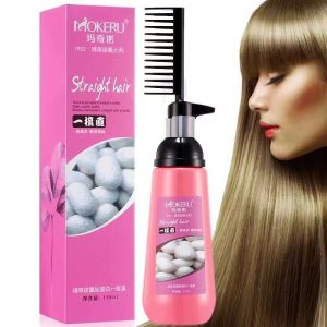 Hair Straightening Iron straightening care solution Pull-free and clip-free Hair Straightener Treatment Cream hair straightener cream permanent cream hair straightener Rebonding set original hair straightener Does not hurt hair Mokeru Straight Hair