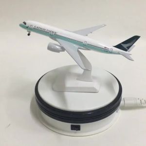 โมเดลเครื่องบิน JASON TUTU ขนาด 20 ซม. โมเดลเครื่องบิน Cathay Pacific Airbus A350 โมเดลเครื่องบิน 1:300 ของเล่นเครื่องบินโลหะหล่อ