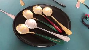 Spoon Coffee Spoon Stainless Steel Teaspoon Tea Spoon Soup spoon Sugar Spoon 不锈钢汤匙