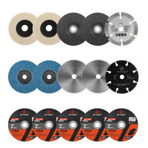 SI FANG 3 Inch Metal Cutting Disc Angle Grinder Polishing Wheel Mini Cutting Saw Blade Angle Grinder Accessory Set for Wood Iron