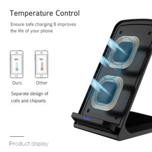 ที่วางชาร์จไร้สาย 30W สำหรับ iPhone 15/14/13 Samsung – ชาร์จเร็ว 2 คอยล์ พับได้ มาตรฐาน Qi