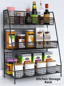 evesigar | Kitchen Storage Rack Multi-level Tabletop Corner