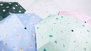UV ร่มลายหมี ร่มกันแดด UV กันฝน ร่มพับได้ ร่มกันยูวี ร่มพับได้ ร่มแคปซูล ร่มแฟชั่น Umbrella น้ำหนักเบา ร่มพับได้ขนาดพกพา
