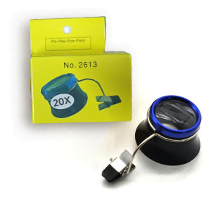5X 10X 20X Eyeglass Magnifier Clip-On Eye Loupe Magnifying Lens Portable Eyepiece Process Operation Watchmakers Repair Tool