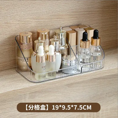 Transparent PET Mirror Cabinet Storage Box Drawer Desktop Cosmetic Organizer Stackable Multi-purpose Storage Rack Jewelry Box