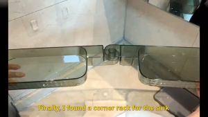 Bathroom Shampoo Holder Shower Storage Shelves U Shaped Foldable Shelf No Drilling Bath Rack Organizer For Shower Corner