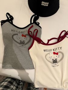 Áo Ba Lỗ Nữ Mùa Hè Hoạt Hình Ngọt Ngào Cay Nồng Có Đệm Ngực Áo Ba Lỗ Nữ Có Thể Mặc Bên Trong Và Ngoài Trời