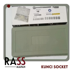 Kunci Sock Sok Socket Socket Wrench set Kunci Pas Inggris Soket isi 21pc