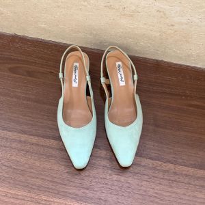 Fairy Red Cat Heel Suede Pumps