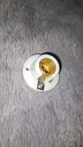 Fitting Tempel Keramik E12 E14 / Fiting Dudukan Lampu Cabe Dop Lombok Kulkas E-12 / E-14