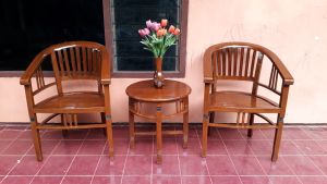 KURSI TERAS BETAWI KAYU JATI