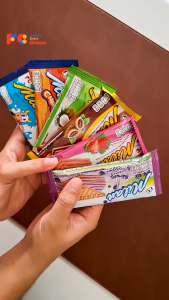 FC [โปรโมชั่น 6 แถม 6] ขนมมิลานเวเฟอร์ (Milan Wafer) : สอดไส้ครีมและเคลือบรสต่างๆ จำนวน 144 ชิ้น มีทั้งหมด 6 รสชาติ มีฮาลาลรับรอง หอม กรอบ อร่อย Milan Flavor Cream With filled Wafers.