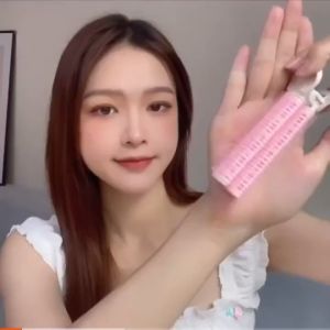 ผ้าม้า ม้วนผม ถี่จุดเด่น เพิ่มวอลลูม: สีเขียว รูปแบบหน้าม้า