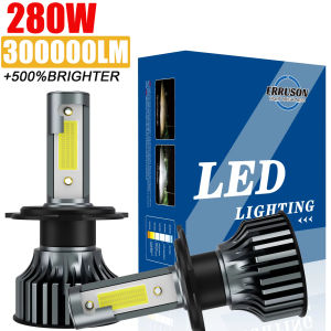 Erruson 350W 300000LM H4 LED H7 H11 Car Headlight Bulb  High Power COB H1 H3 9005 9006  9012 HIR2 Turbo Lamp 6000K Car Light 12V