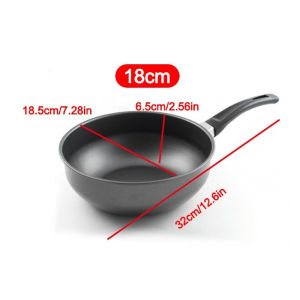 14cm/16cm Mini Frying Pan Wok Soup Pot Cooking Omelette Pans Non-stick Iron Pancake Egg Fryer With Long Handle Kitchen Gadgets