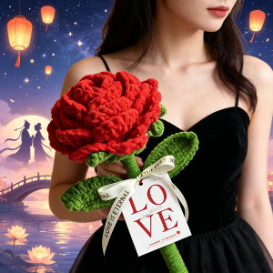 QIWEILANG | Valentine Creative Red Handmade Rose Bouquet