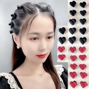 กิ๊บติดผมสีดำขนาดเล็กสำหรับผู้หญิง กิ๊บติดผมสไตล์เจ้าหญิง ตกแต่งผมด้านข้าง กิ๊บติดผมสำหรับผู้หญิง วัสดุอื่นๆ