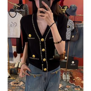 Fashionable Versatile Knit Cardigan for Women with Ice Silk