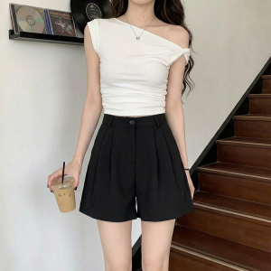 AIYITI | Big Size Slimming Wide Leg Shorts High Waist Suitable for Short and Curvy