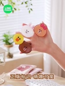 100% Authentic Line Friends Ring Holder Phone Ring Grip Foldable Anti-Slip and Anti-Drop Mobile Phone Holder Stand for All Smartphone LFB289